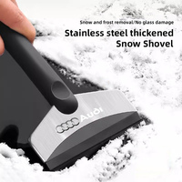 Car Snow Brush Cleaning Shovel Glass Ice Scrapers Tool Accessories For Audi Sline A1 A3 A4 A5 A6 A7 A8 B8 B9 B6 C6 Q2 Q3 Q5 Q7