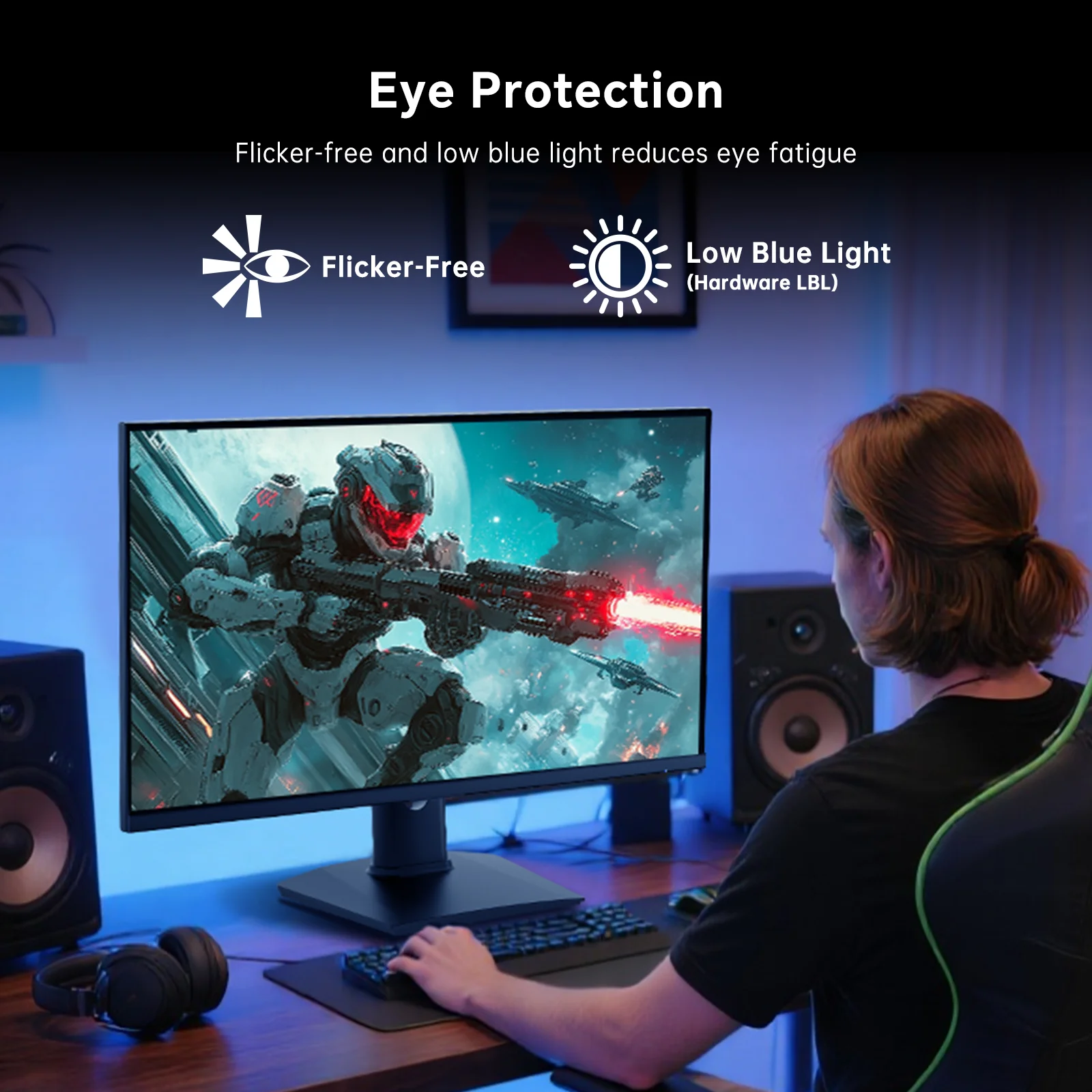 شاشة ألعاب KTC 27 بوصة 240 هرتز، شاشة كمبيوتر IPS سريعة FHD 1080 بكسل مع مزامنة تكييف، حامل HDR Vesa، HDMI/DP/USB، H27F7 #5