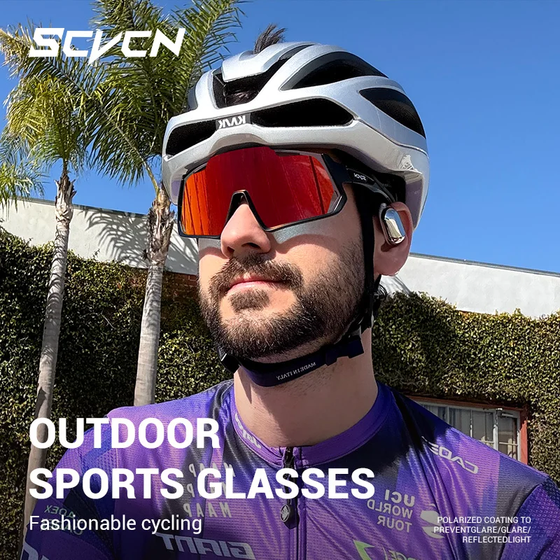 SCVCN Half Frame Cycling Glasses UV400 Golf Camping Sunglasses MTB Road Bike Bicycle Racing Equipment Men Outdoor Sports Eyewear