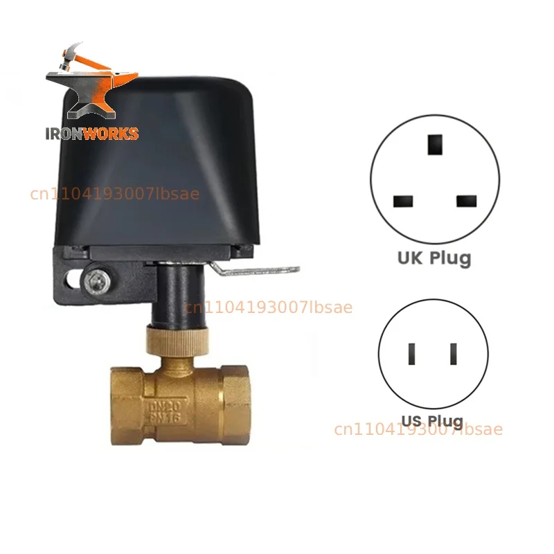 Gas Water Stop Check Valve DN15 Wireless Control Timer Work