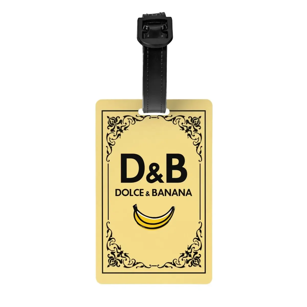 

Custom Dolce Banana Luggage Tag With Name Card Privacy Cover ID Label for Travel Bag Suitcase