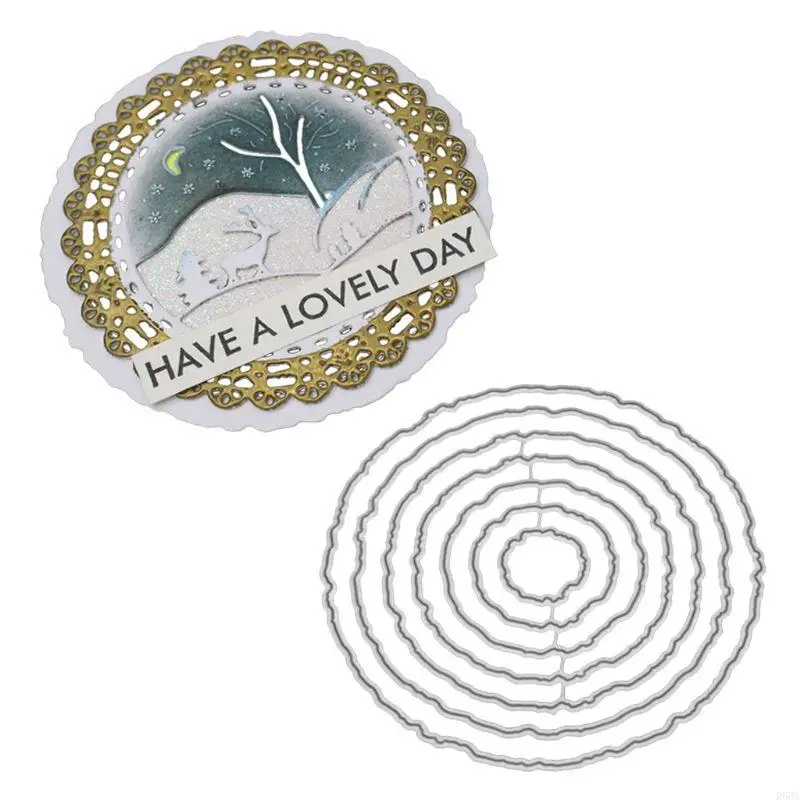 R66A Circle Frame Metal Cutting Dies stencil DIY การทำอัลบั้มอัลบั้ม