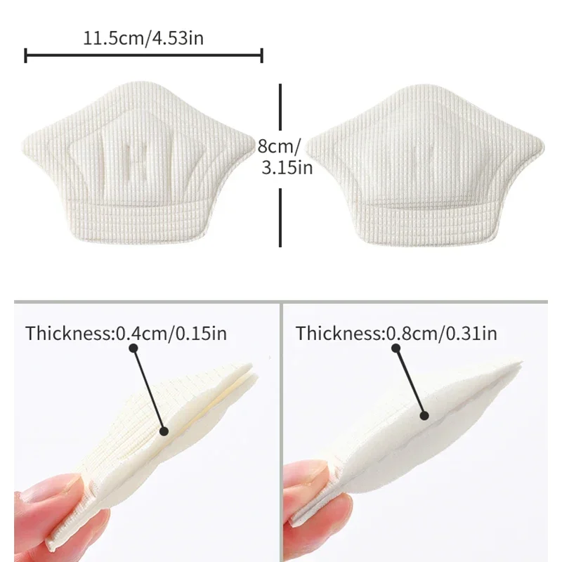 3pair/6pcs Insoles Patch Heel Pads for Sport Shoes Back Sticker Adjustable Size Antiwear Feet Pad Cushion Insert Insole Inserts image 5