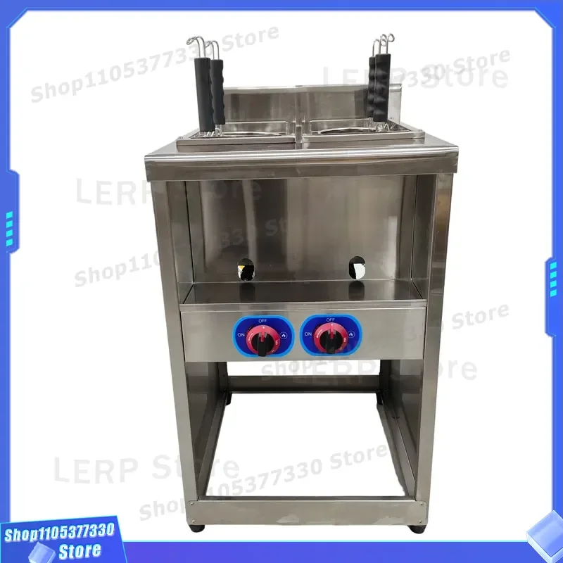 Commercial Vertical Gas Noodle Pot Stainless Steel Cooking Equipment for Restaurant Fast Food Kitchen Professional Boiler