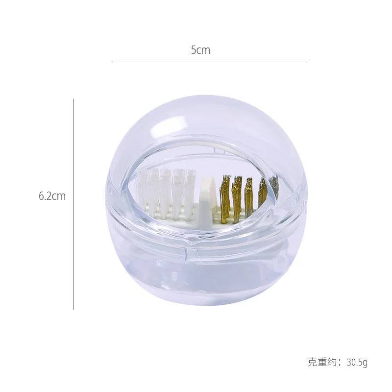 Nail Drill Bit Cleaning Brush Copper Wire Remove Dust Cleaning Case Soft Hard Drill Grinding Head Brush Cleaner Nail Art Tools