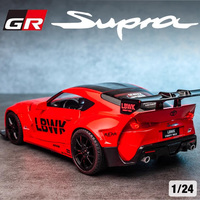 Simulation 1:22 Toyota Supra Alloy Diecast Super Racing Car Model Sound Light Children's Toy Kids Gift Birthday Present For Boy