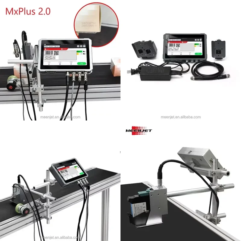 Meenjet Mx1 Pro 7-inch Touch Screen Coder Industrial Automatic Inkjet Printer for Bottles Cartoon Metal Cans