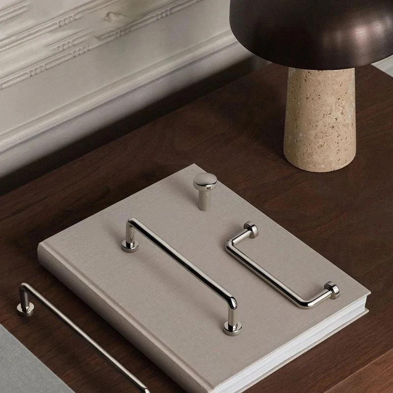 ModernTitanium Silver Pull Cabinet Knobs Kitchen Door Handles Drawer Cupboard Door Handle for Furniture Hardware