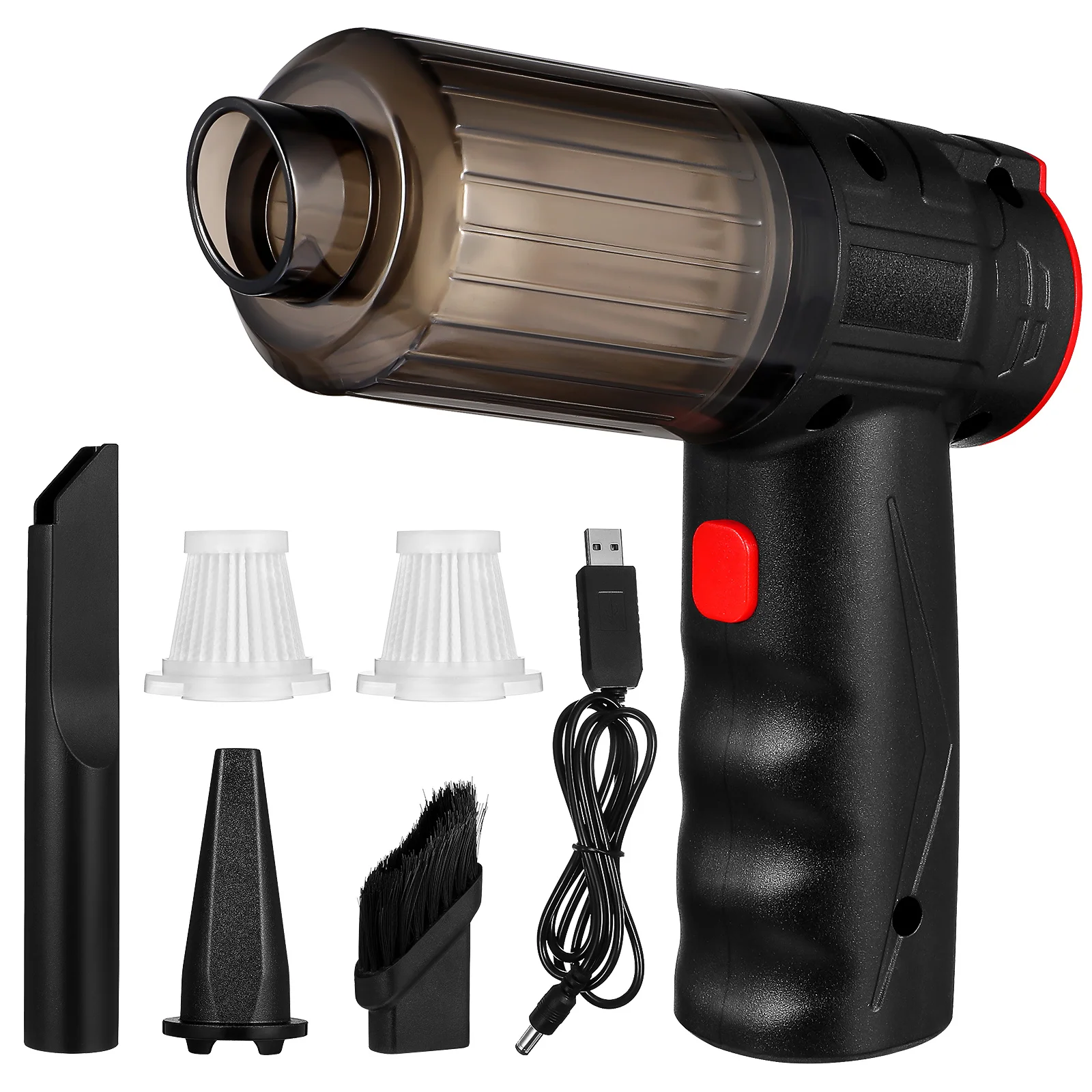 

1Set Car Vacuum Cleaner Portable Cordless Handheld High Power Motor Strong Suction Dust Water Gravel Removal Wireless