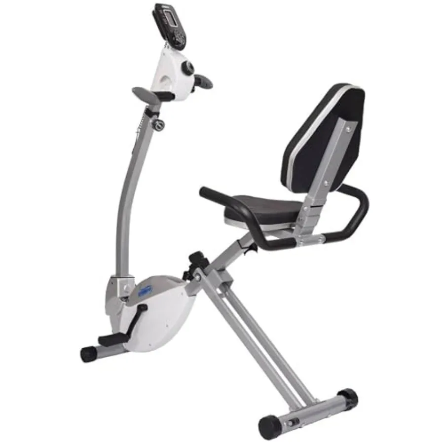 Home workout recumbent exercise bike with arm workout, steel frame, black color, smart app connectivity and 250 lbs weight capa
