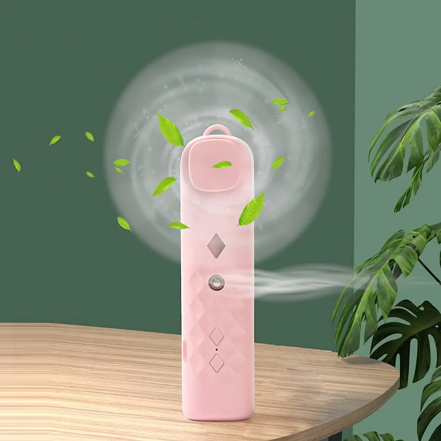 

Mini Handheld Fan Portable Misting Rechargeable Spray Fans USB Pocket Desk for Office Home 2 Speeds