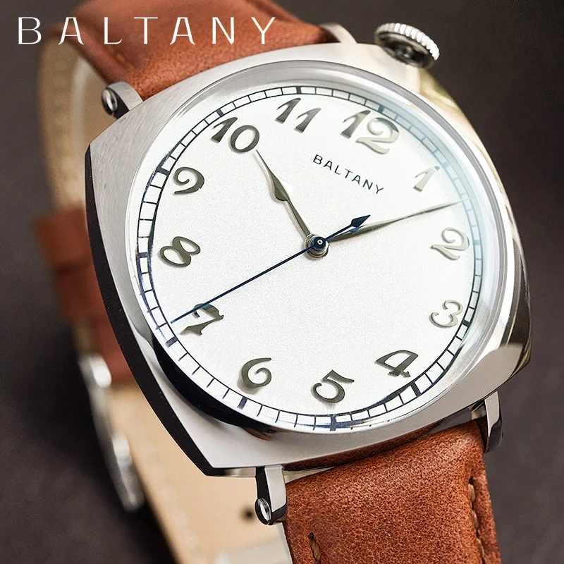 

Baltany 1921 American Watch S4055 Homage Miyota 9039 Corner-set Crown 500HV Hardness Polishing Stainless Steel Men Driver Watch