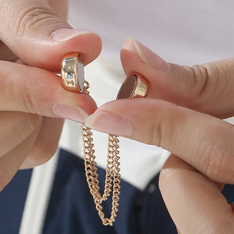 Magnetic Clothing Clips Clothing Shawl Clips Multi-Purpose Pinless Brooch For Women Clothes Hijab Pins Shirt Accessories