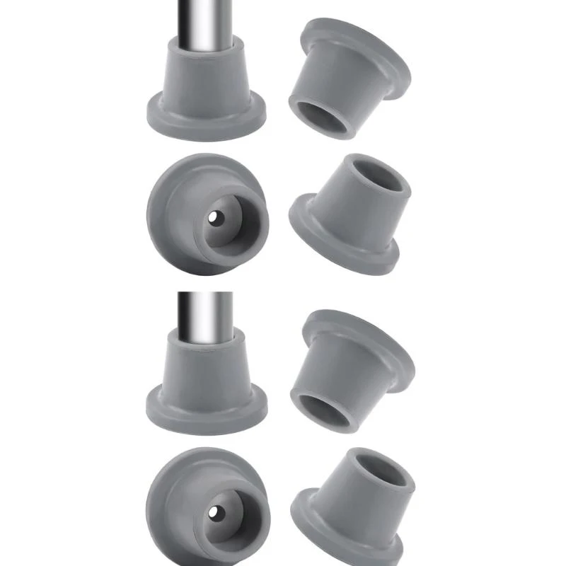 

652F Set of 8 Slip Resistant Gray Rubber Feet for Shower Stool Suction Cups Replacement Feet Lightweight for Bathroom Chair