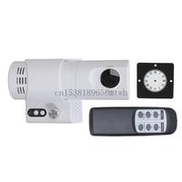 180Degree Rotating LED Analog Projection Wall Alarm Clock with Color Slides and Remote Control for Home and Office Use B03D