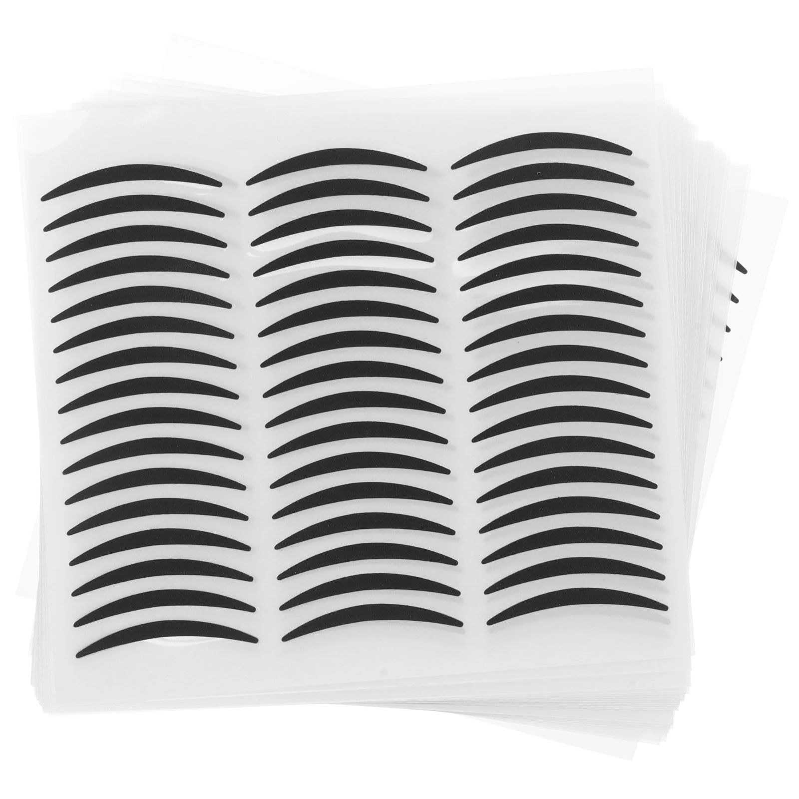 

20 Sheets Black Double Eyelid Eyeliner Stickers Non-Smudge Paper Adhesive Temporary Eye Makeup Tape for Big Eyes