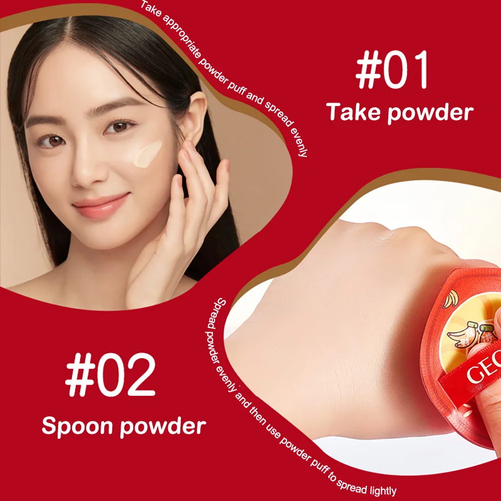 GECOMO Snake Year Puff en polvo de malvavisco suave y agradable para la piel se adapta perfectamente y sostiene el cojín de aire de la esponja del maquillaje