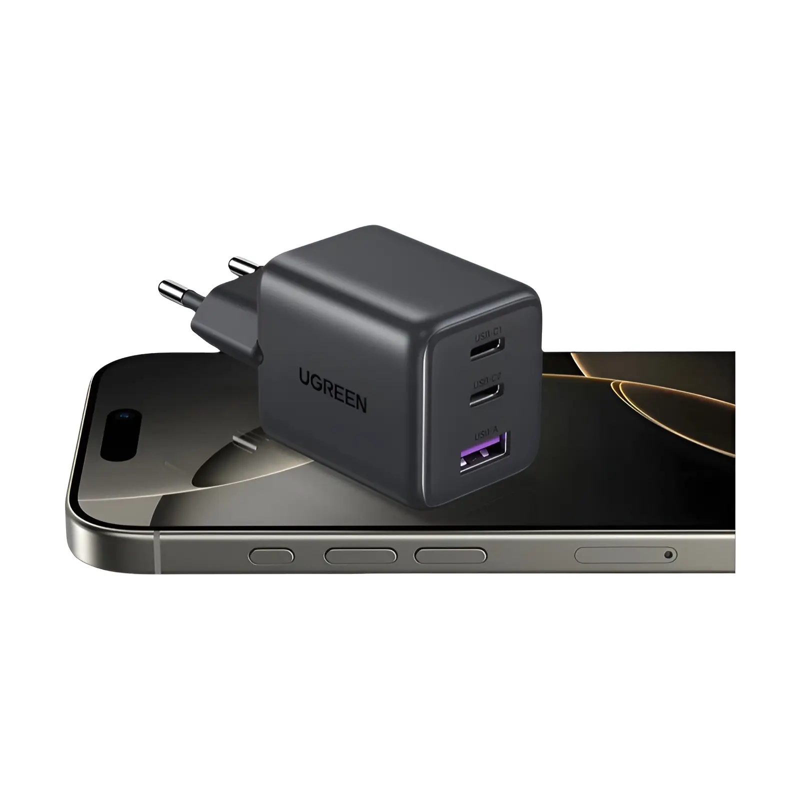 Ugreen 30w gan carregador 3 portas pd 3.0 usb c carregador para iphone 16 15 14 pro max samsung s25 xiaomi tablet ipad ar carregador de telefone