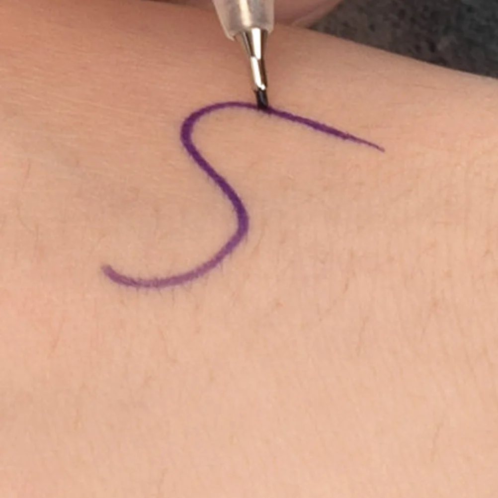 1 Zestaw Markerów do Brwi, Pisak do Mapowania Tatuażu, Olejowy Marker do Makijażu Brwi, Narzędzie do Pozycjonowania, Linijka do Brwi, Bezpieczny dla Skóry Marker do Microbladingu i Mapowania Ust