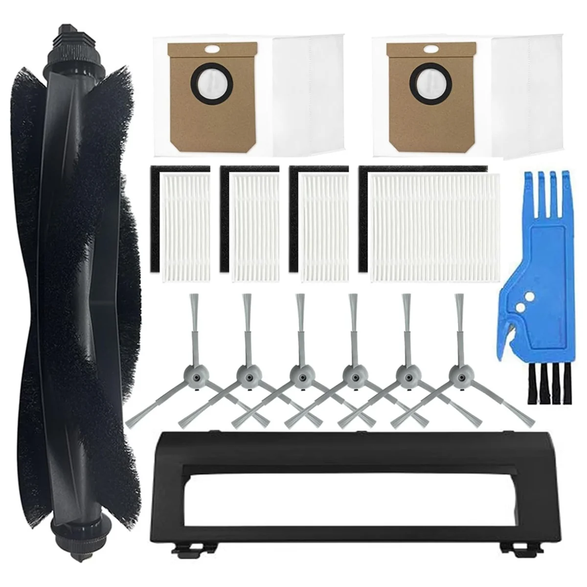 Aspirador Acessórios Kit para Eufy Limpo, Robô Híbrido, Escova Lateral Principal, Filtros Saco De Pó, Saco De Pó, L50 SES L60 L60, 15Pcs