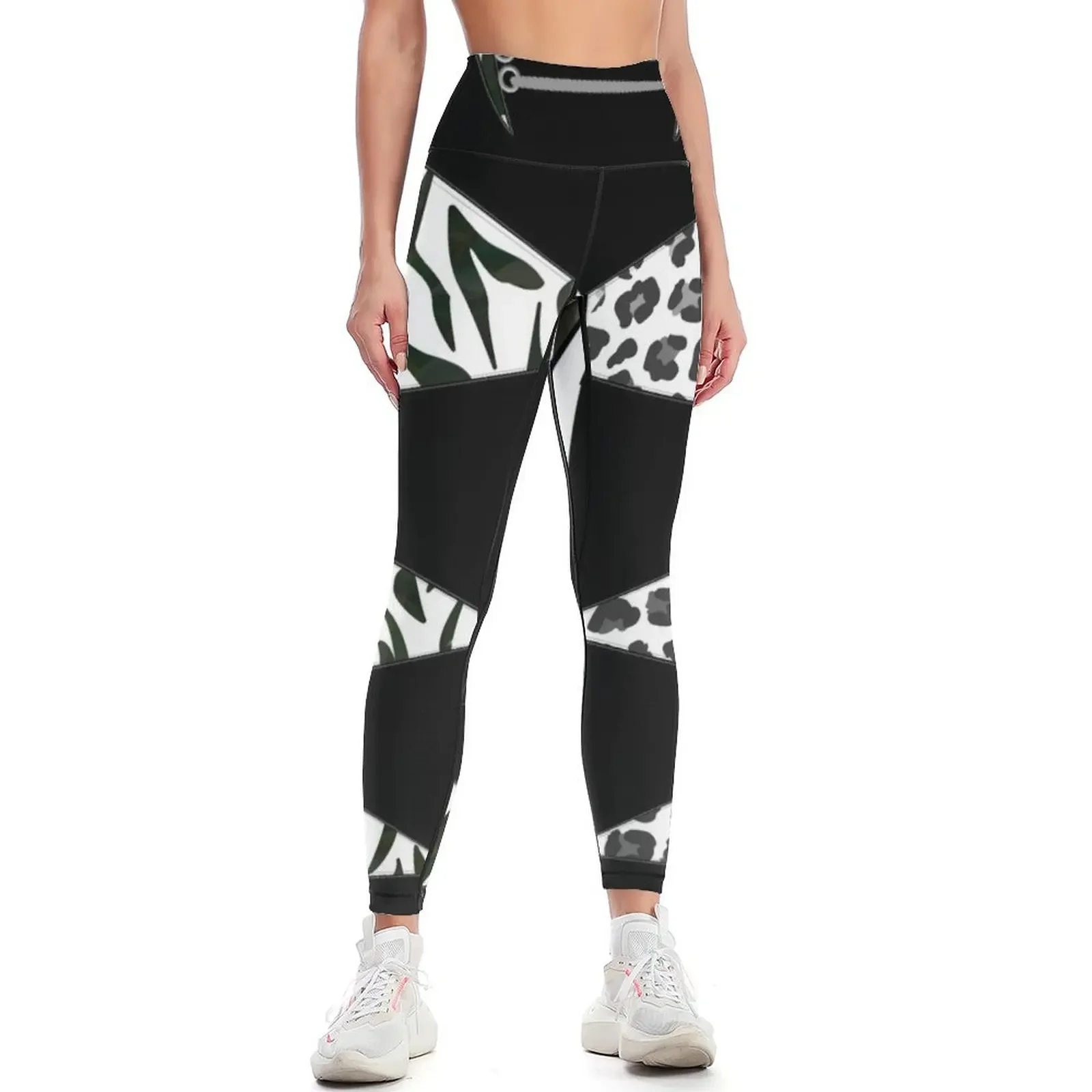 White heavy metal warrior pants Leggings workout clothes for harem pants gym clothing legings for fitness Womens Leggings