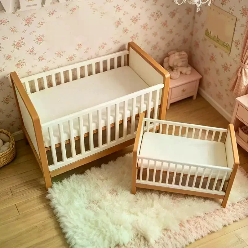 1Pcs Dolls Home Direct Drinking Cup Decor Accessory Dollhouse Miniature Plastic Baby Bed Model Nursery Simulation Crib