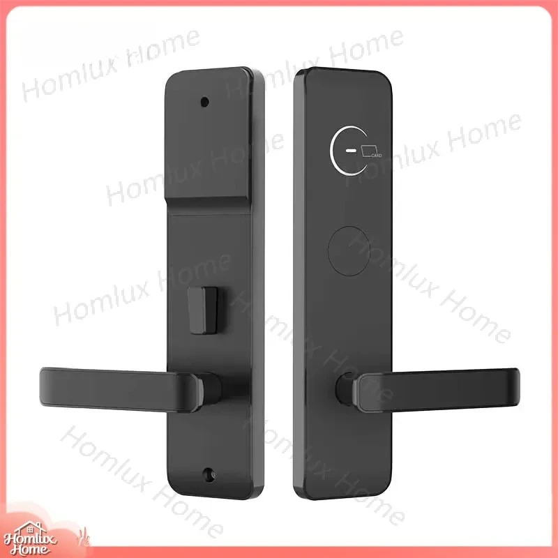 Digital Smart Mortise Lock for Hotel Door Access Control System Aluminum Alloy Brass Wood Finish Cloud SDK Compatible