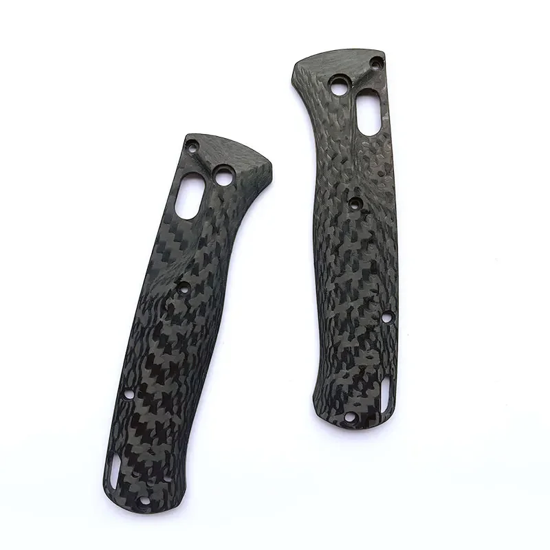 

1 Pair Custom Made DIY Full 3K Carbon Fiber Knife Handle Scale For Benchmade Bugout 535 Knives Accessories