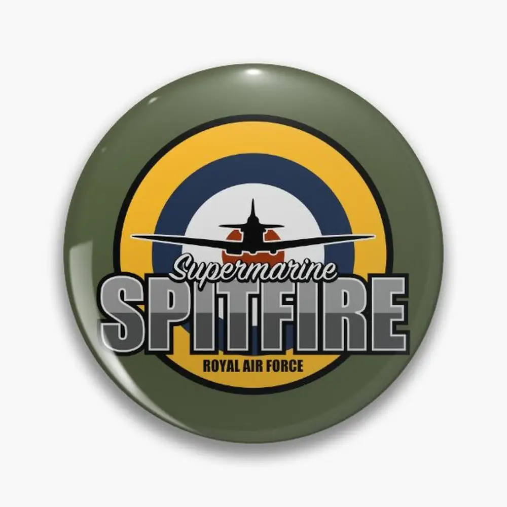 RAF Spitfire Pin Buttons Brooches  Jewelry Accessory Customize Brooch Fashion Lapel Badges