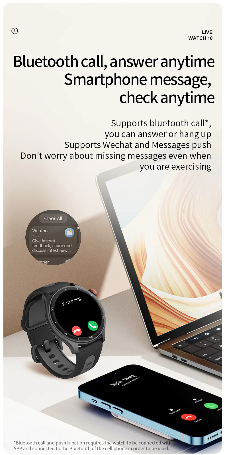 iGPSPORT LW10 1,43 Zoll AMOLED-Bildschirm Herzfrequenzüberwachung Bluetooth Anruf GPS Sport Fitness Blutsauerstoff zum Laufen Radfahren – Detail 14