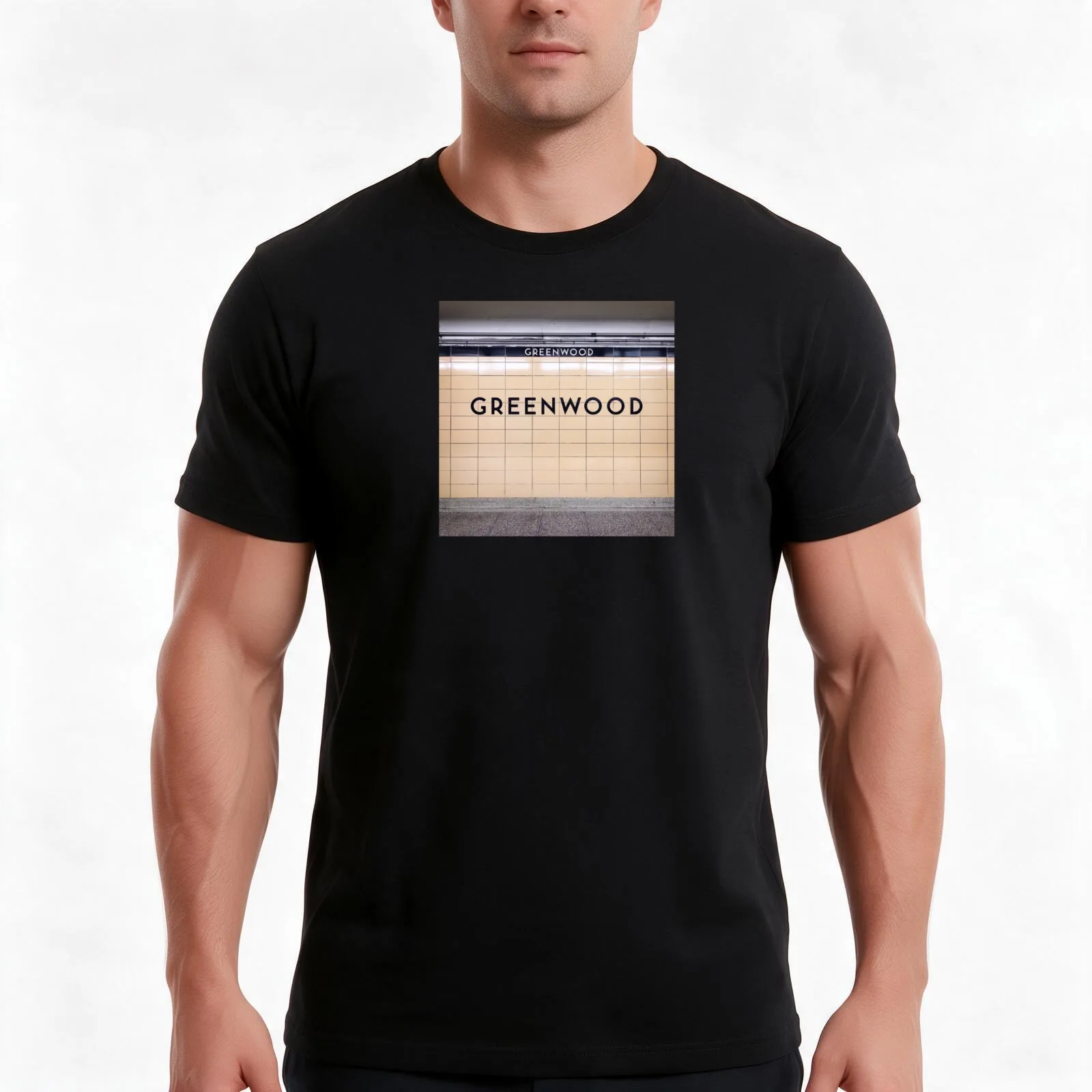 Greenwood Toronto Subway Station T-Shirt Summer Casual Cotton Tee Oversized Streetwear Tops Vintage Graphic Print