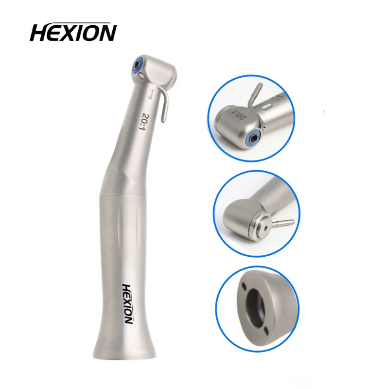 

NSK Dental 20:1 Implant Reduction Contra Angle Handpiece Push Button Extemal Irrigation Spray Air Turbine Low Speed Handpiece