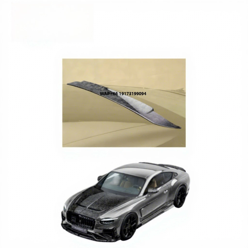 

Single Deck Roof Spoiler Wing Dry Carbon Forged Carbon 3K Twill Glossy for Continental GT GTC Model 2025 Body Kit