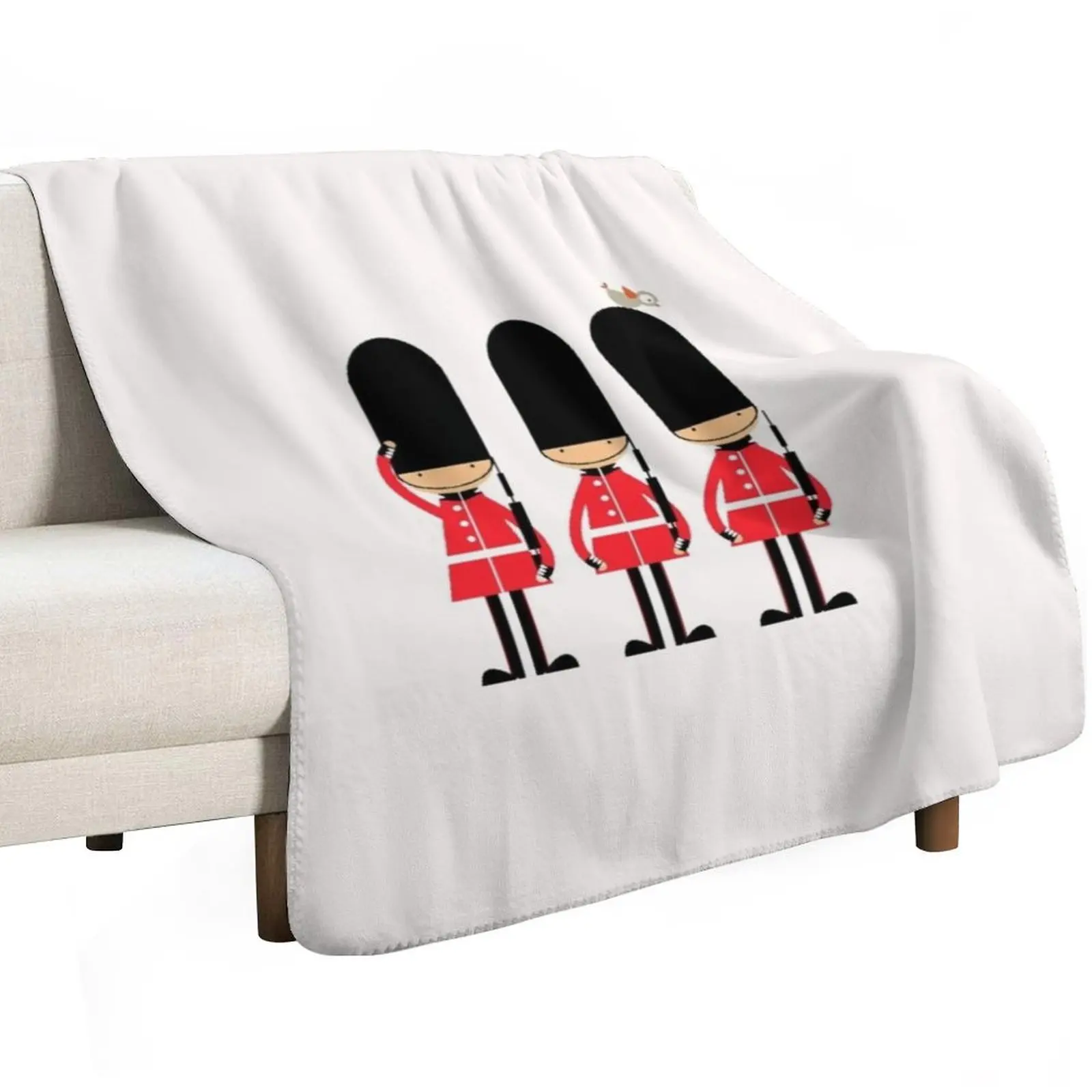 Vintage Funny London Queen Guard United Kingdom Throw Blanket halloween Heavy Luxury Hairys Weighted Blankets