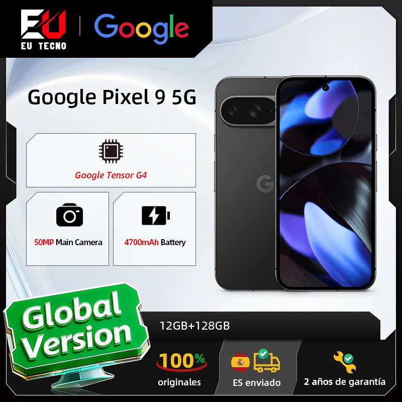 Wereldwijde versie Google Pixel 9 5G AI-smartphone Google Tensor G4 6,3 inch 120 Hz OLED-scherm 50 MP camera aan de achterzijde 4700 mAh-batterij - afbeelding 2