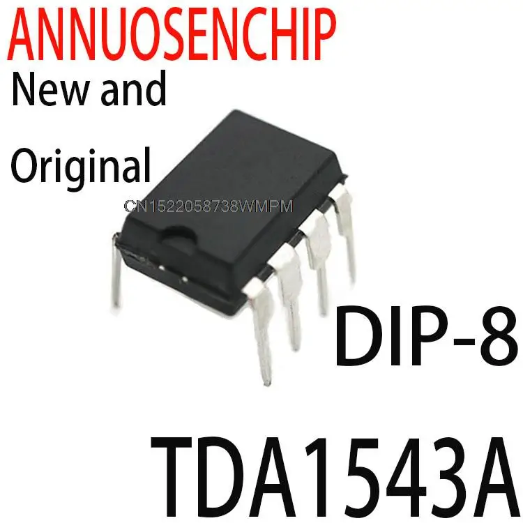 10PCS New and Original TDA1543 Dual 16-bit DAC DIP-8 NEW GOOD QUALITY TDA1543A