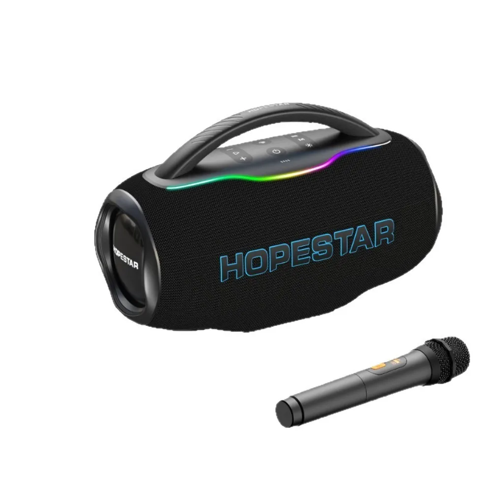 Hopestar H89 Portable for Speaker 24000mAh Battery IPX-6 Waterproof Outdoor RGB LED Light Bass Radiator 100-300W