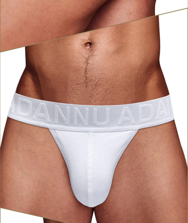 

ADANNU однотонные хлопковые трусы с высокой вилкой и низкой талией, выпуклая сумка, модный тренд, дышащие AD768