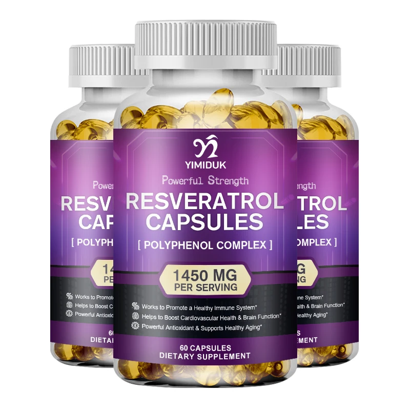 

Премиум Resveratrol 1450Mg — витамин C & E, антиоксидант, защита нервов, задержка старения, капсулы для добавок для ногтей, кожи и суставов