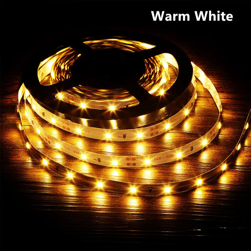 12V 5M Led Strip Light Smd 2835 60 Leds/M Blue Red Green Yellow Warm White  Flexible Ribbon Tape Lamp Diode Non-Waterproof Luces