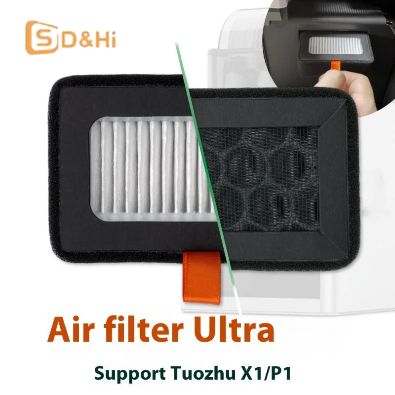 

1 Piece 3D Printers Accessories For Bambu Lab HEPA 13 + Activated Carbon Combo Air Filter Ultra For X1C P1S P1P Replacement