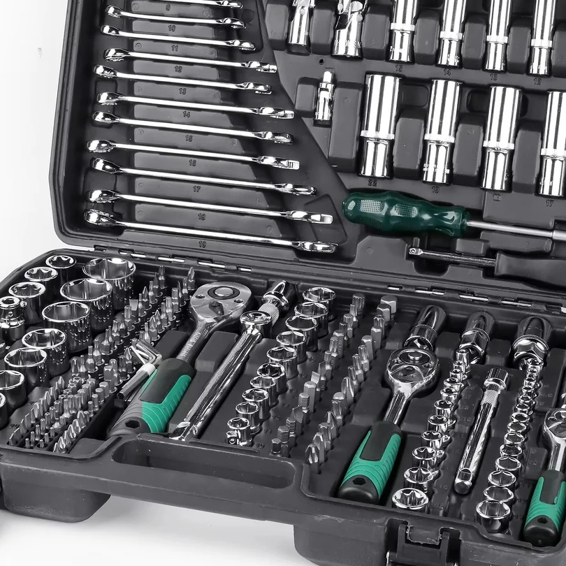 216Pcs Socket Ratchet Wrench Set 1/4