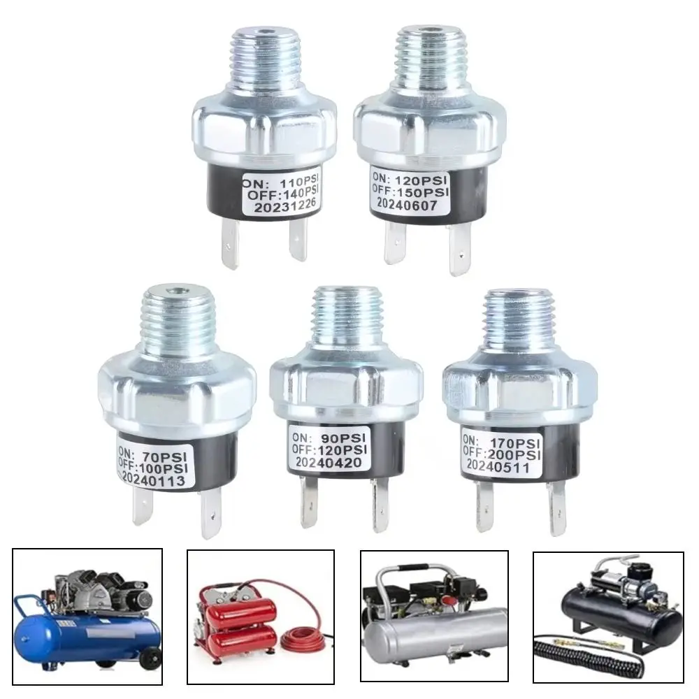 70-100/90-120/110-140PSI مفتاح ضغط الهواء 1/4 #5