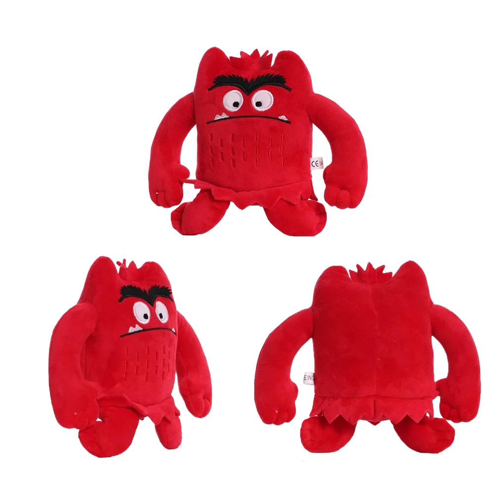 16cm Funny Cute My Emotions Little Monster Plush Toy Cartoon Kawaii Hapiness Anger Calm Fear Sad Color Children's Birthday Gifts