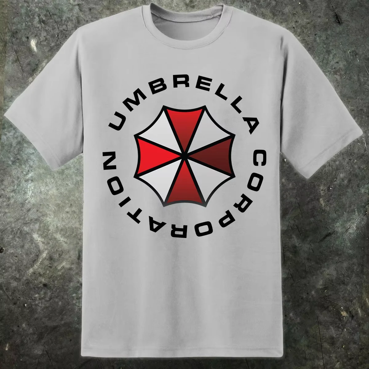 2026 Resident Evil Umbrella Corp  Classic Game Men Black Oversized Cotton T Shirt Crew Neck Vintage Badge Graphic Print Short