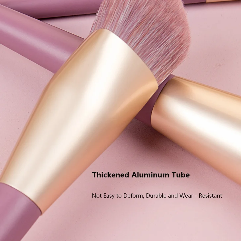 9本木製ハンドルメイクブラシセット - パウダーファンデーションアイシャドウエッセンシャルブラシキット、プロフェッショナルトラベルコスメティックツール