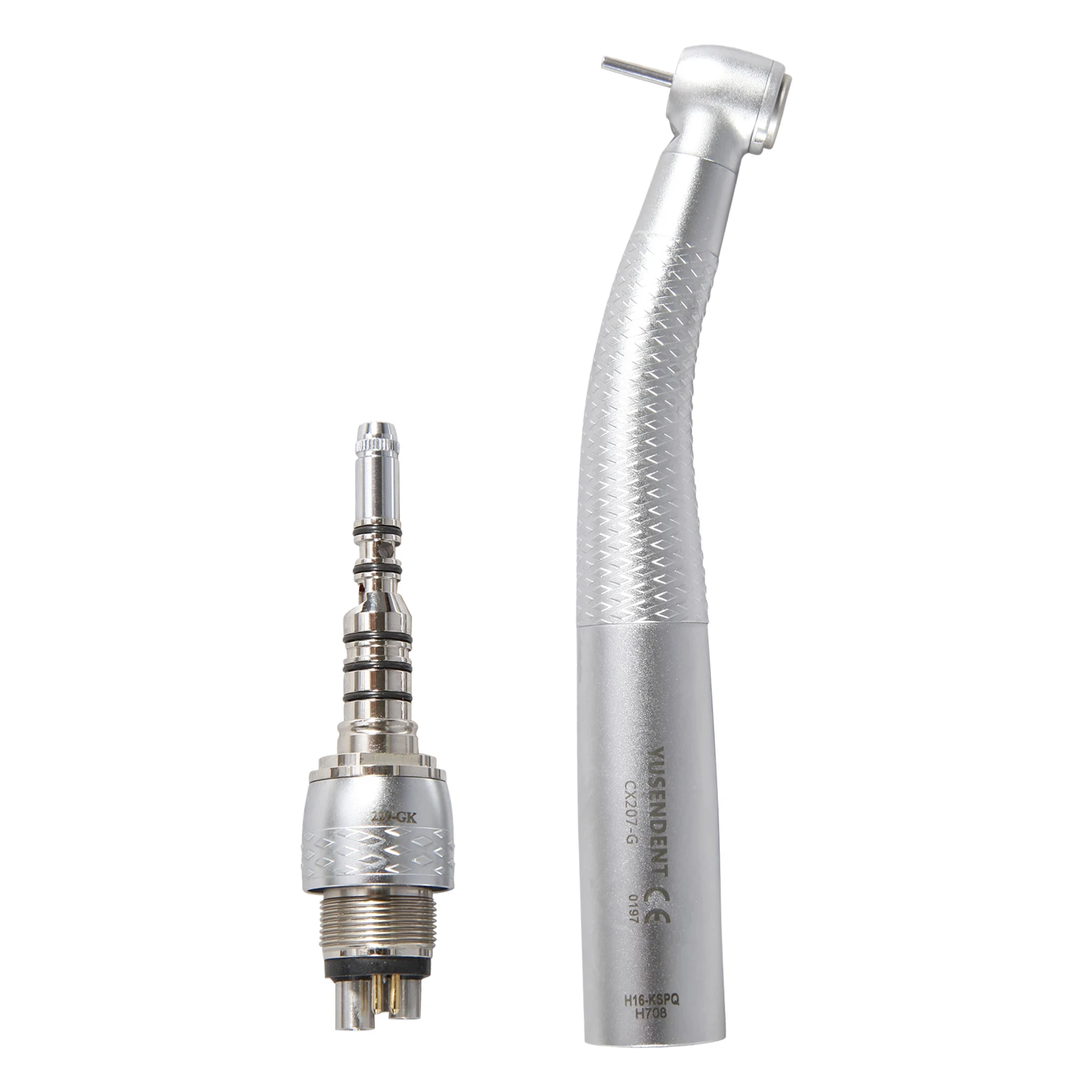 

Dental LED Fibre Optic High Speed Handpiece CX207-GK Dental Air Turbine Coupling 6 Holes M6 Coupler/Adaptor COXO Fit Kavo