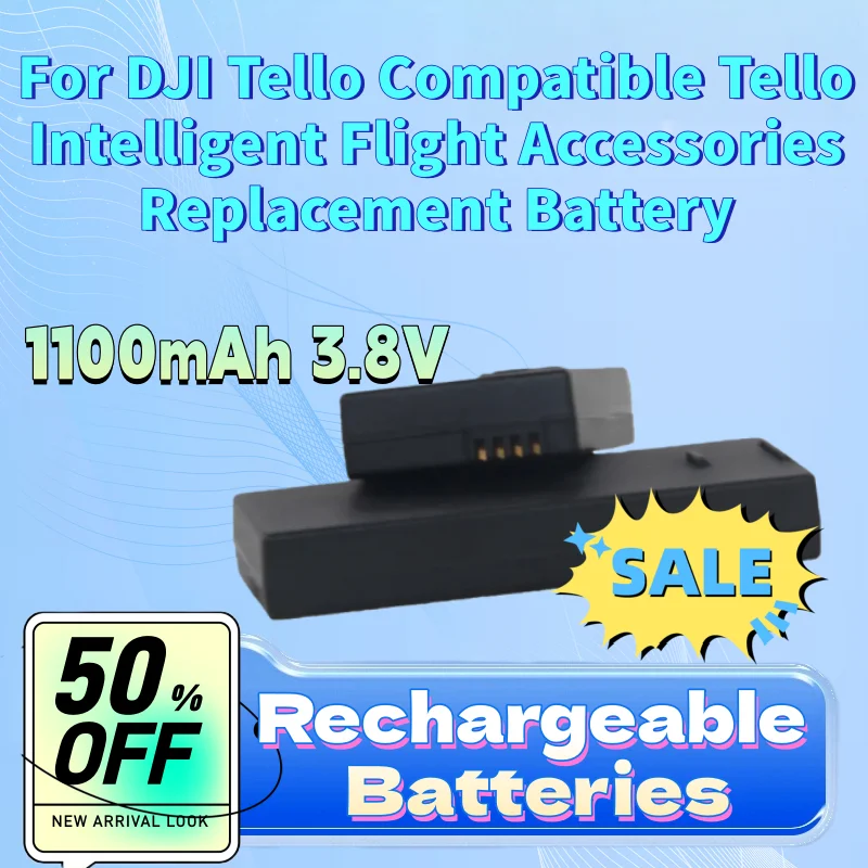 

Высококачественная аккумуляторная батарея 1100 мАч 3,8 В для дрона DJI Tello, совместимая с Tello, интеллектуальные аксессуары для полетов, сменная батарея