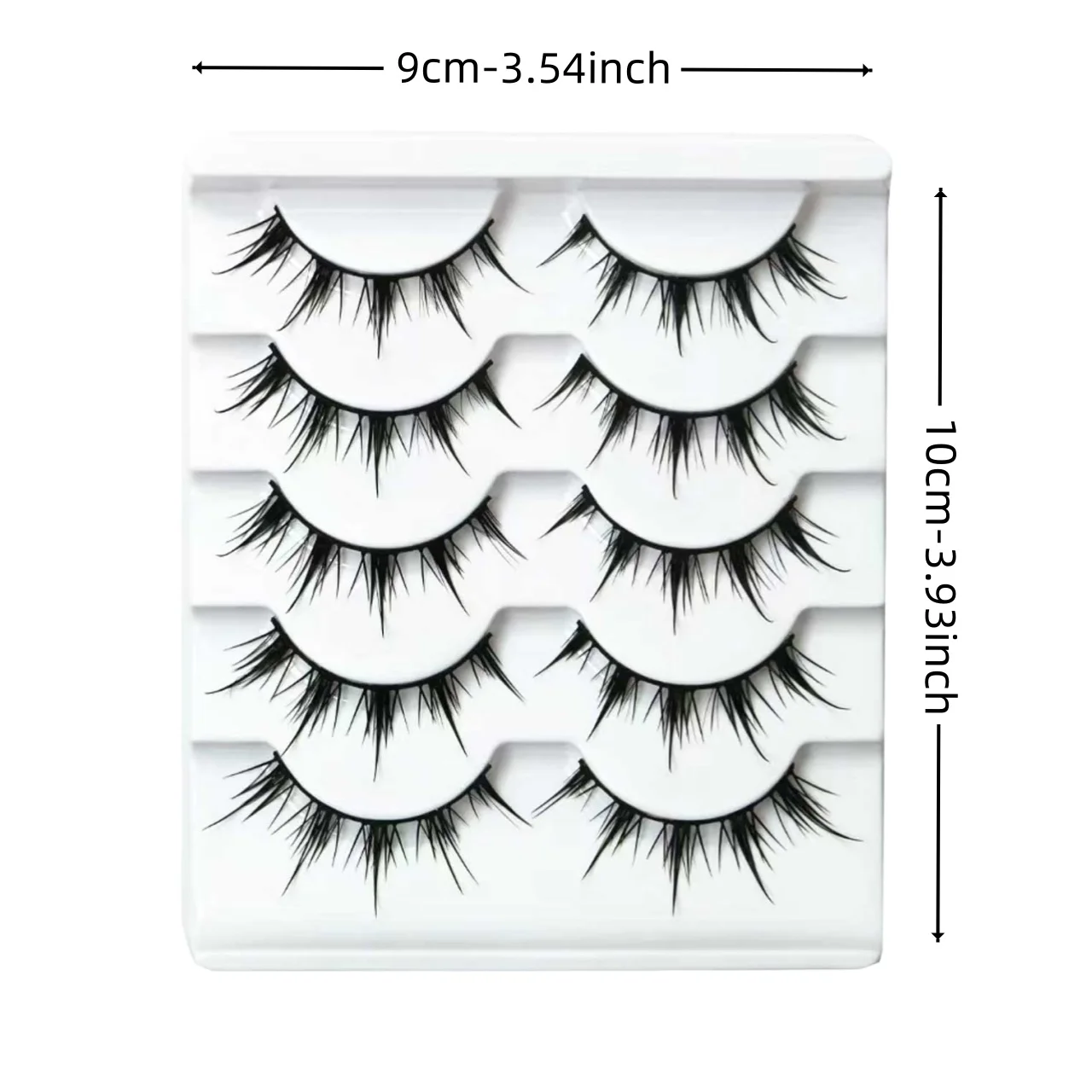 5ペアの悪魔まつげナチュラルメイクアップデイリーメイクアップCOSまつげ`