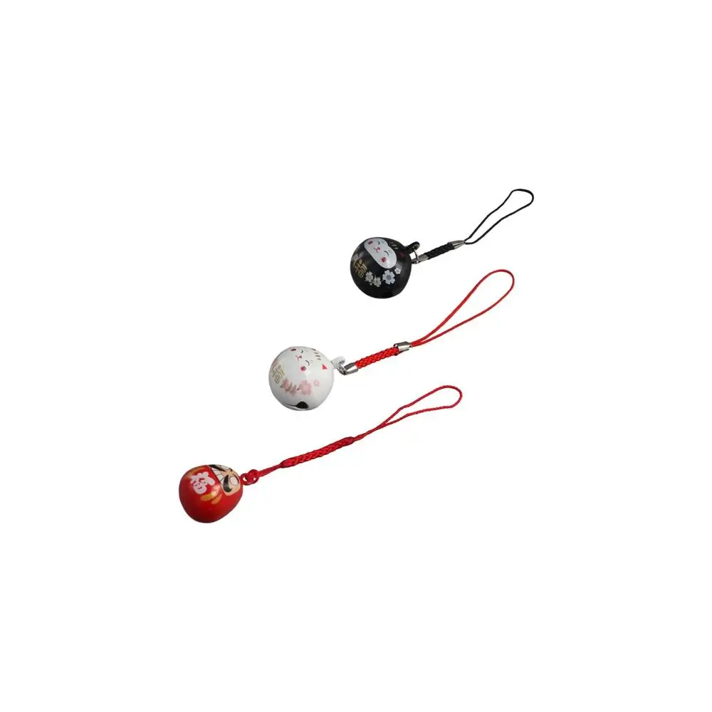 Pendant Accessories Red Bag Pendants DIY Trinkets Water Bells Keyring Bells Pendant Lucky Cat Keychains Japan Daruma